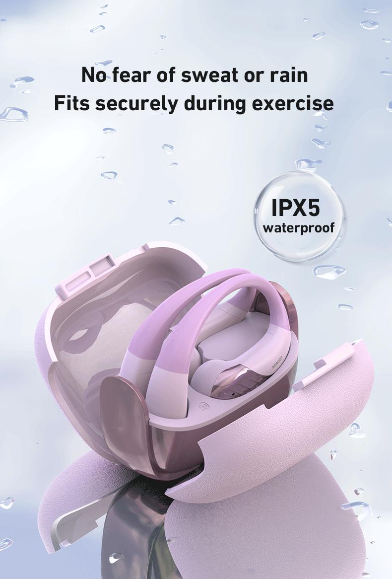 MINISO MS200 OWS Bluetooth Headset IPX5 Waterproof HIFI Sound Quality Charging Case 40 Hours Immersive High-quality Sound Effect Long-distance Connection Built-in Microphone