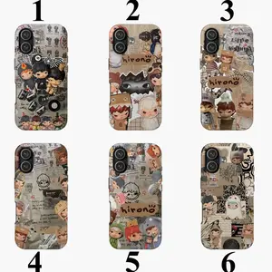 6 Styles Hirono Phone Case for iPhone 11 12 13 14 15 16 Pro Max Plus X SE, Samsung S21 S22 S23 S24 S25
