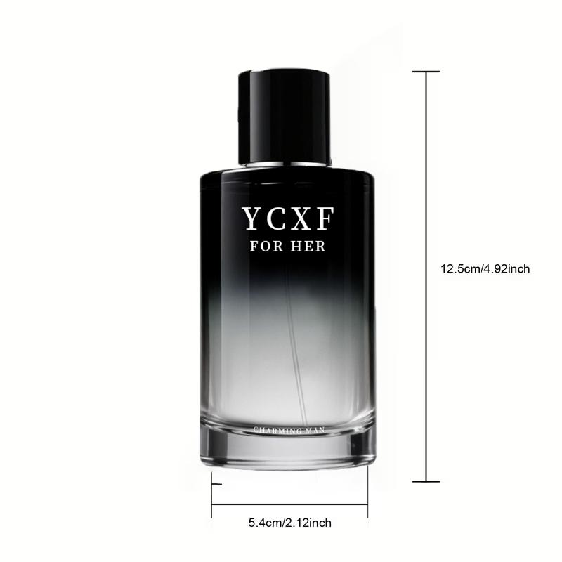 YCXF Men's Pheromone Cologne—Long-lasting allure, blending oriental citrus and woody notes. Its sensual fragrance captivates women, unleashing masculine charm. A light fragrance spray with fruity sweet woody tones, delivering an exceptional scent.