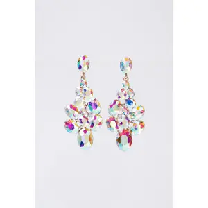 Eliana Crystal Cluster Earrings