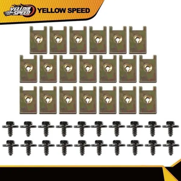 ALLGOOD Fit For Bmw Screw Body Fender Bumper Retainer U Nut Clips Gasket Fastener 40pc Automotive Accessories Car Accessories, Auto Accessories, Cars Accessories
