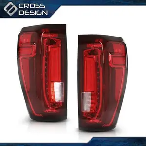 CROSSDESIGN Fit For 2019-2023 GMC Sierra 1500 Left & Right Pair Full LED Tail Light Assembly