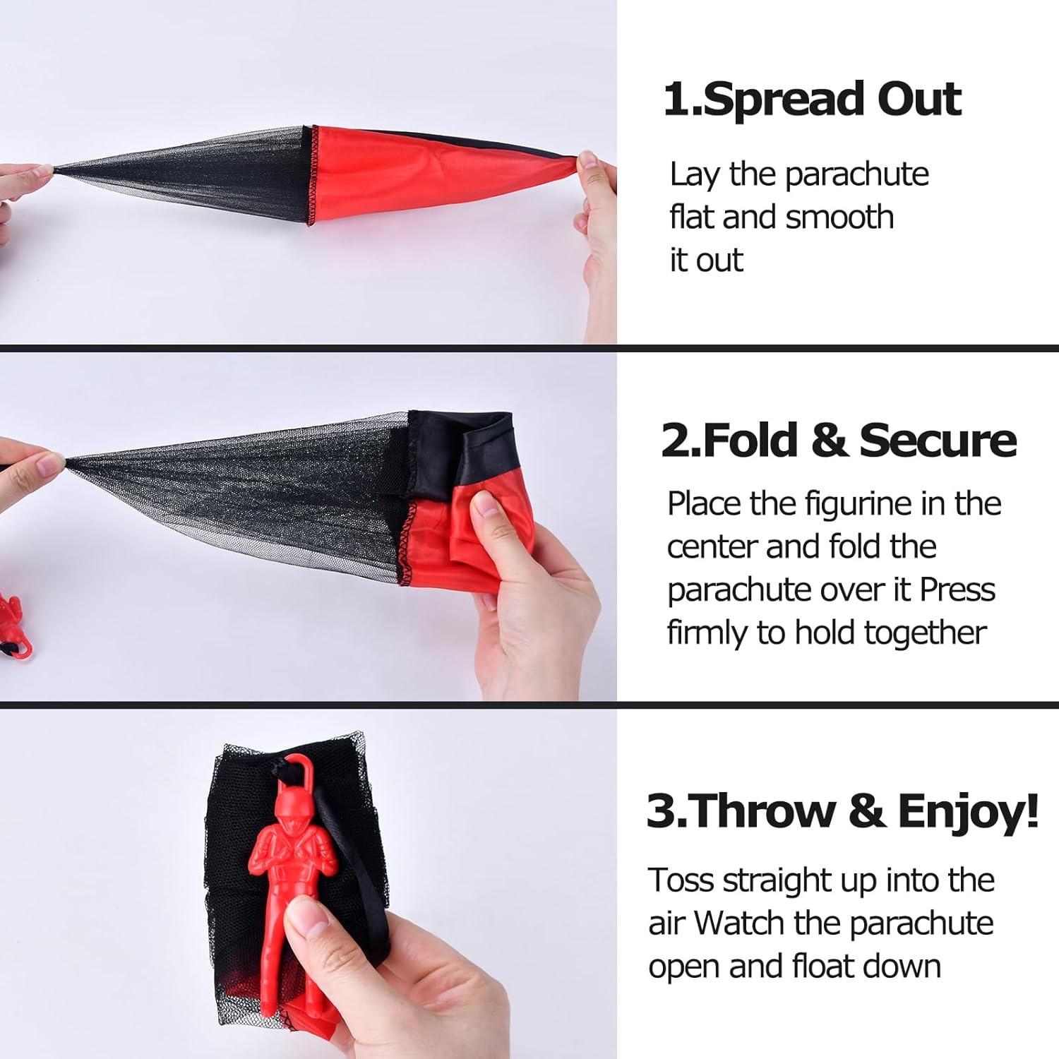 Easter Basket Stuffers Parachute Toys for Kids: Christmas Stocking Stuffers for Kids Outdoor Toys, Birthday for Teenagers 3 4 5 6 7 8 9 10 11 12 Year Old, Tangle Free Flying Boys Idea Valentines Day