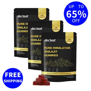 Shilajit Gummies With Ashwagandha, Gokshura & Black Ginger| 60 Gummies| shilajit for men Daily Care Support for Enhancing Physical Energy Vitality Supplement