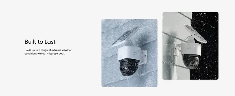 [Exclusive Bundle] eufy SoloCam S340, 360° Pan & Tilt Solar Security Camera 2.4 GHz Wi-Fi No Monthly Fee HomeBase S380 Compatible - Ai Auto Lock And Tracking