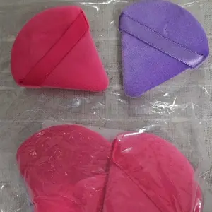 10-pack Reusable Triangular Powder Puffs - Soft Plush Sponge, Flocked Powder Puffs for Face Powder Makeup, Cosmetics, Makeup Products, Mini Makeup, Beauty Puff, Triangle Powder Puff, Powder Puff Set