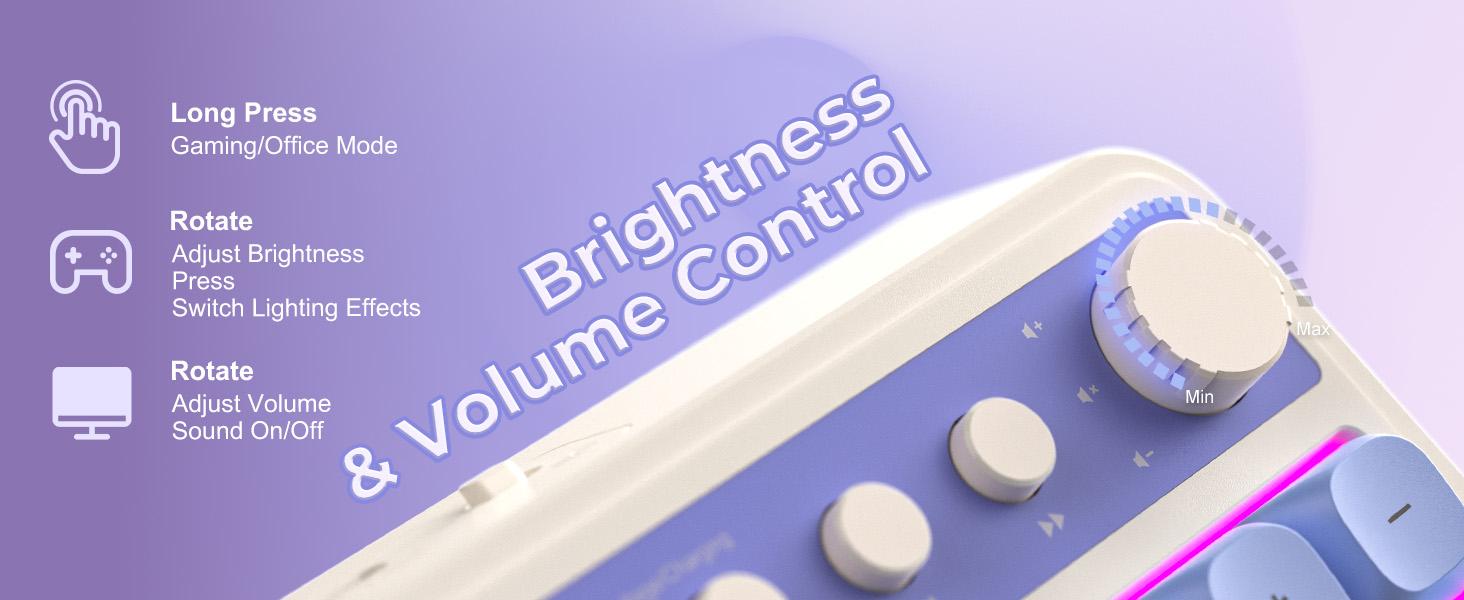 AULA S99/S99 PRO Gaming Keyboard, Wireless Computer Keyboards, Tri-Mode Bluetooth Creamy Custom Keyboard with Number Pad, RGB Backlit Media Knob Cute Programmable Keyboard for PC Gamer，Black Friday Exclusive Deals Link