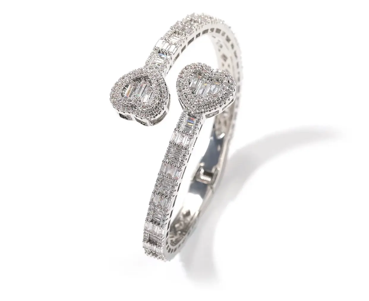 BOUJEE HEARTS BAGUETTE ICY BRACELET