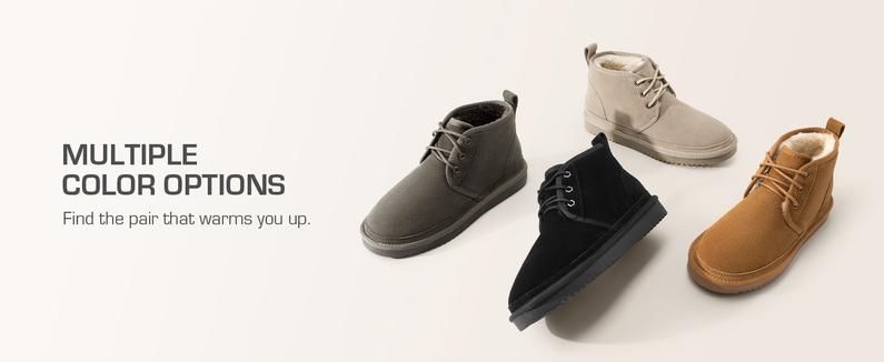 Dream Pairs FuzzyGo Lace-Up Ankle Winter Booties – Genuine Suede, Faux-Fur Snow Collar, Warm Cushion