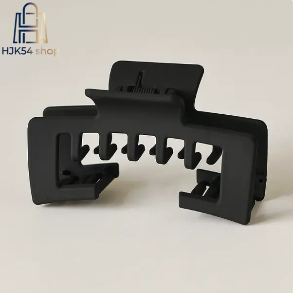 Matte Square Hair Claw Clips 5 , Large Non-Slip Neutral Claw Clips for Thick/Thin Hair, Strong Hold Jaw Clips for Daily & Work Hairstyles