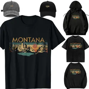 Family set-DIY-Unisex-Long sleeves / With a hat / For children/Montana T-Shirt