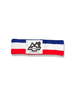 red white blue sweatband