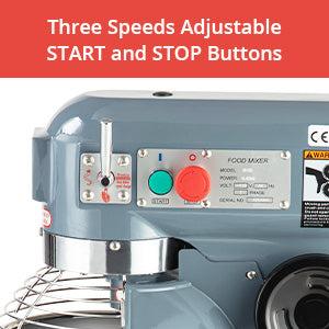 【GARVEE】Commercial Stand Mixer 15Qt with Timing Function, 600W 3 Speeds Adjustable, Stainless Steel Bowl Stand Mixer With Safety Guard, Premium for Schools Bakeries Restaurants Pizzerias