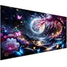 Large Size Fantasy Landscape Moon Flowers Waterfall River Diamond Painting Kits for Adults, DIY 5D Diamond Art Kits Full Drill Diamond Dots Paintings with Diamonds Gem Art and Crafts Home Decor 32x16inch