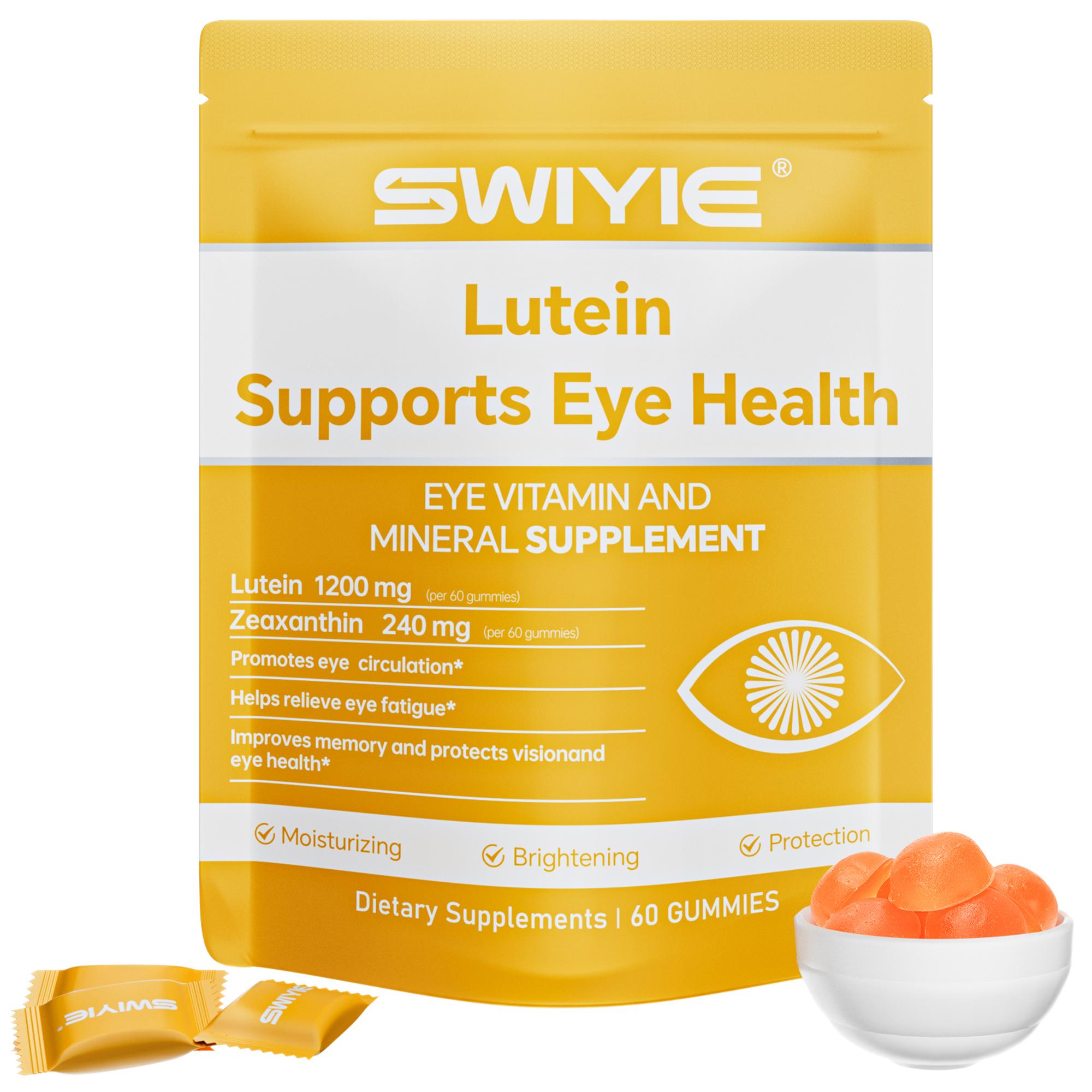 Swiyie Lutein & Zeaxanthin Gummies –  Blue Light Defense, Vision Support, Berry Flavor –