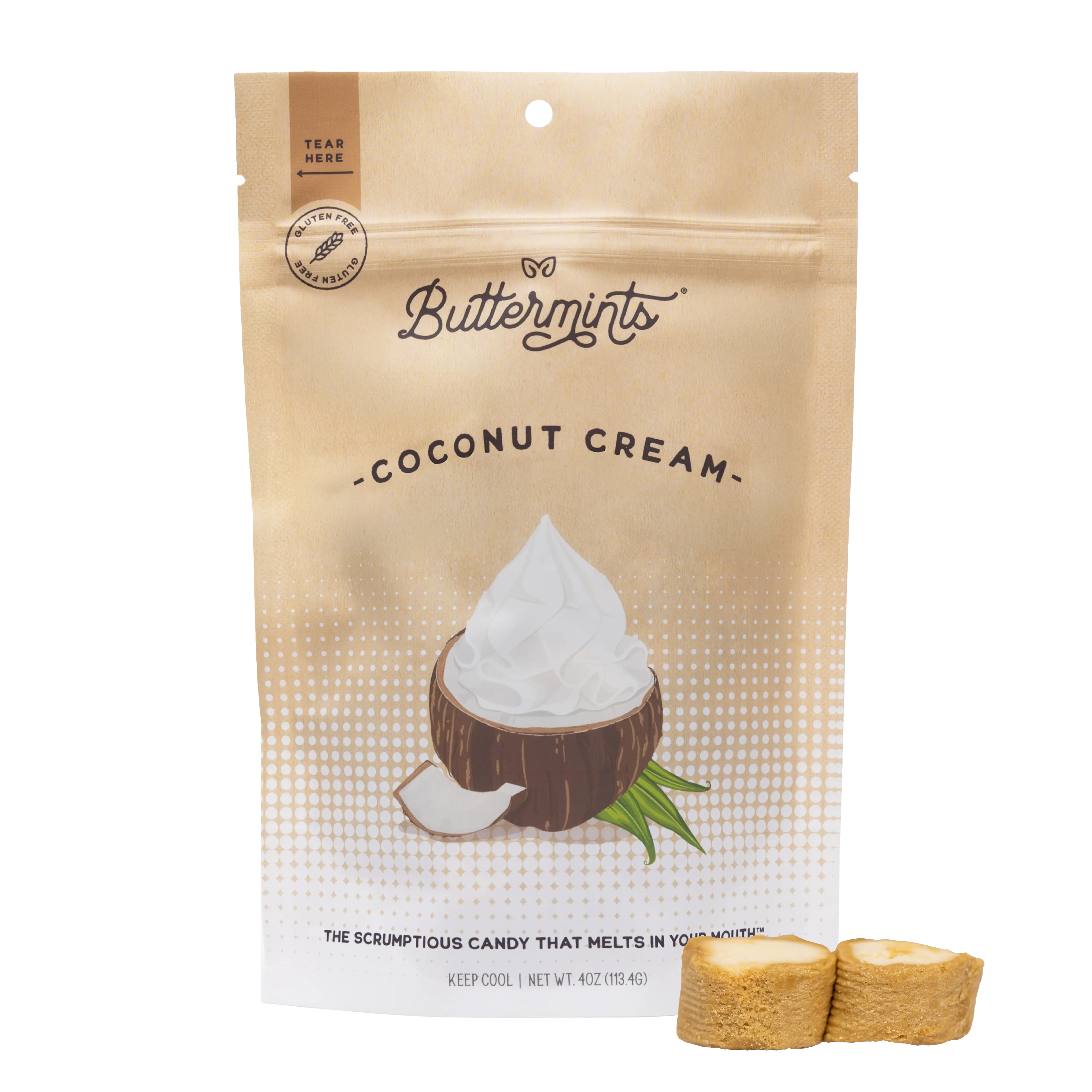 Coconut Cream Buttermints | Handcrafted Buttermint Candies, Gluten Free