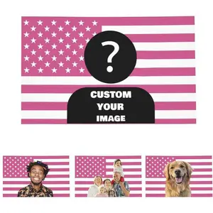 Custom Pink America Flag 30x40 inch Personalized Flags Design Your Image Funny Tapestry Poster For Decorate Clubs tapestry
