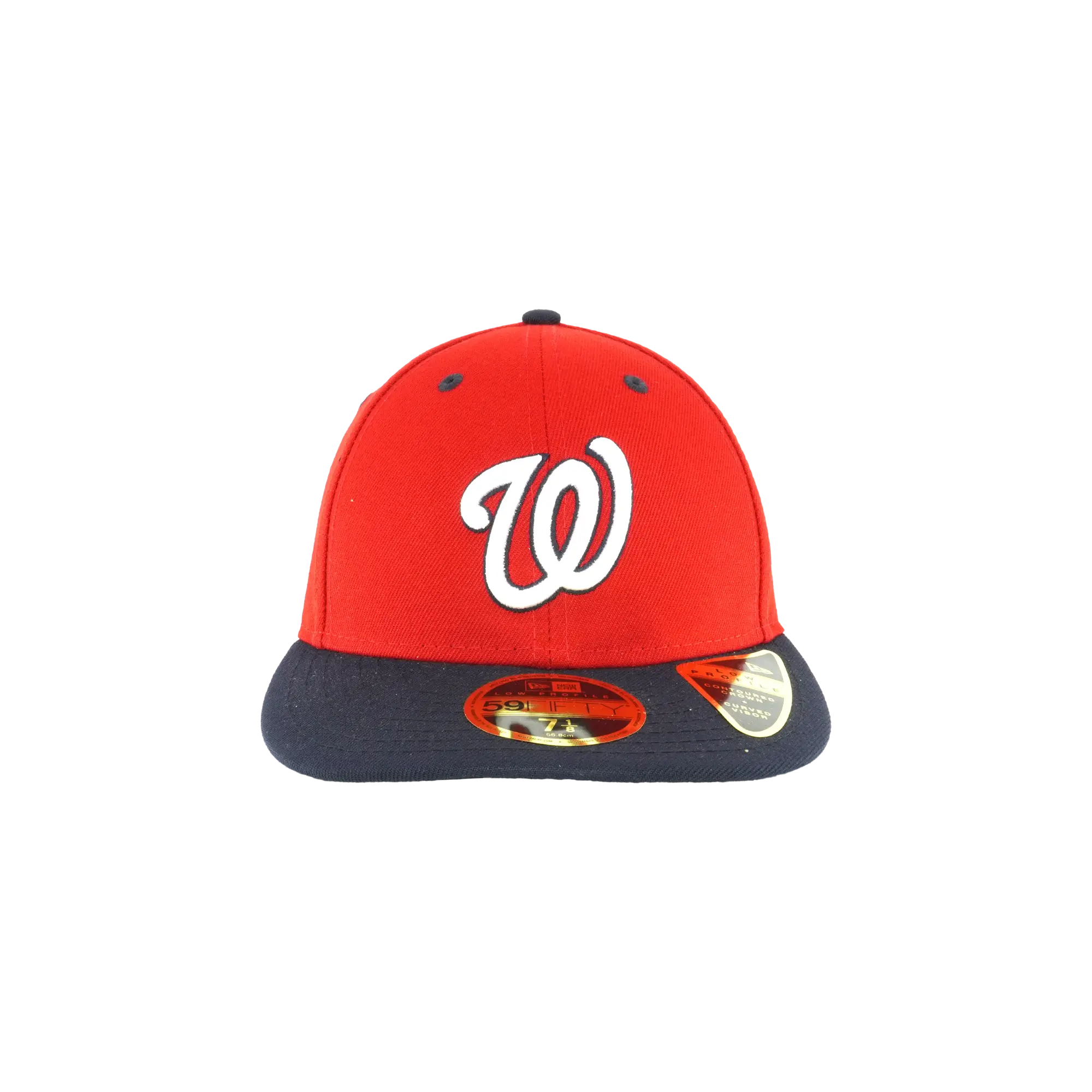 59FIFTY Washington Nationals Low Profile Authentic Fitted Hat "Red / Black - Brim" NE976