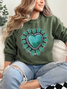 Turquoise Temptation ~ Unisex Crewneck Sweatshirts Printed in the USA