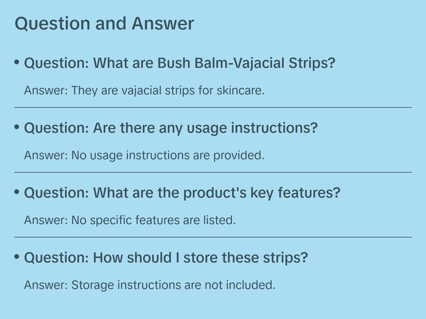 bio-collagen Bush Balm-Vajacial Strips