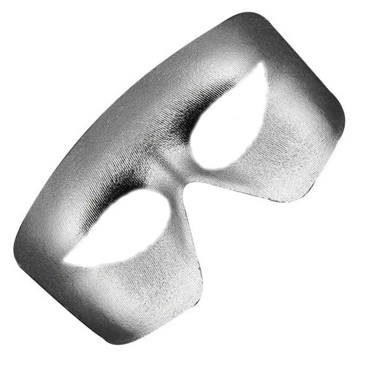 212 MAIN 1-Piece Lightweight Metallic Finish Masquerade Mask, Silver Non-Light-Up Design, for Mardi Gras Parties (Festive & Party Supplies Accessory)