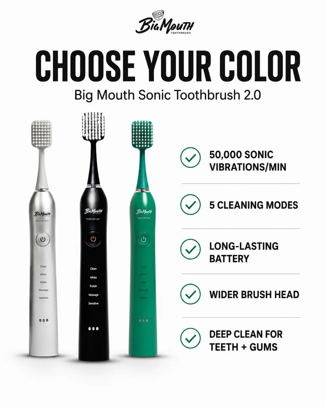Big Mouth Sonic Toothbrush 2.0