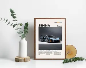 Downloadable Mclaren Senna Poster Hyper Car Wall Art Cool Race Cars Artwork Mclaren Livingroom Decoration Sportscar Gift Prints