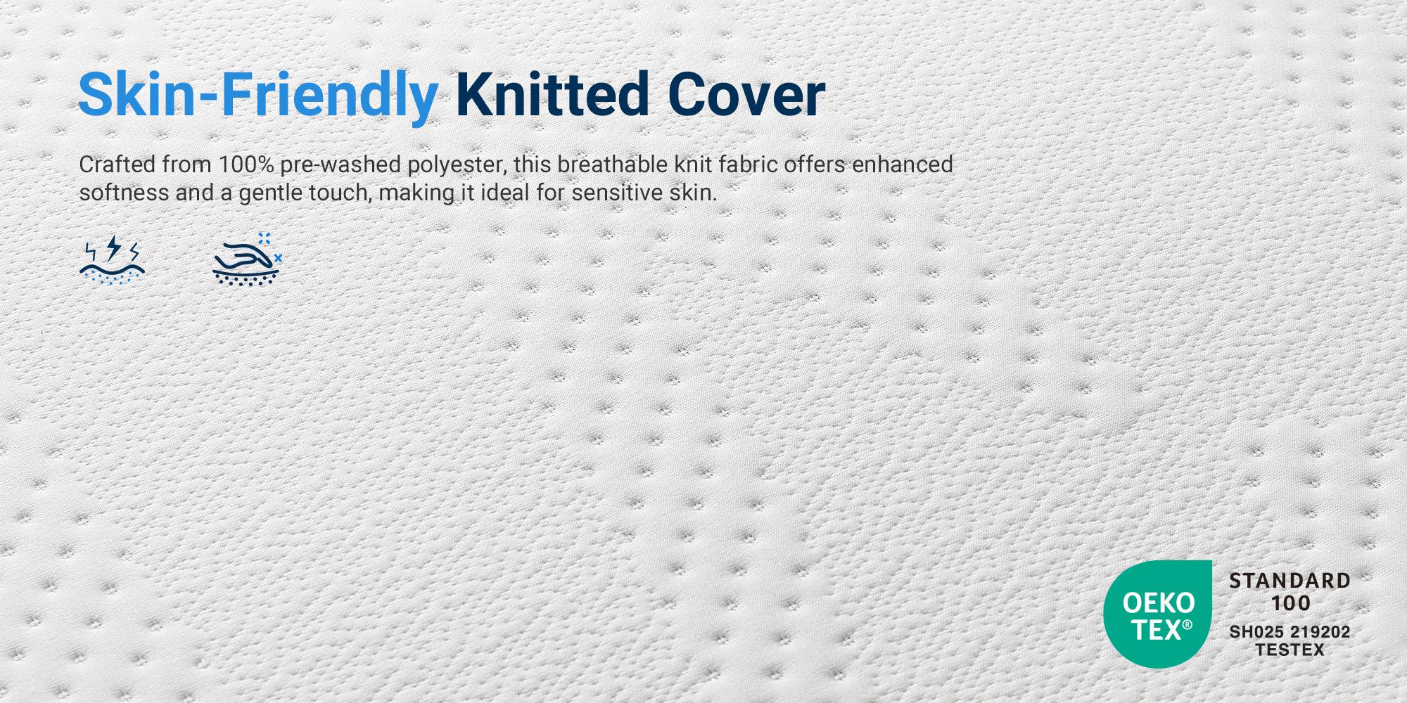 Avenco Gel Memory Foam Mattress 5/6/8/10/12/14 Inch CertiPUR-US Certified Odorless Spine Soothing Sturdy Foundation Premium Bed for Comfort Sleep & Cooling Night Sleep - Breathability