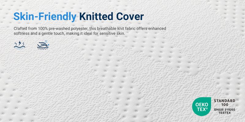 Avenco Gel Memory Foam Mattress 5/6/8/10/12/14 Inch CertiPUR-US Certified Odorless Spine Soothing Sturdy Foundation Premium Bed for Comfort Sleep & Cooling Night Sleep - Breathability