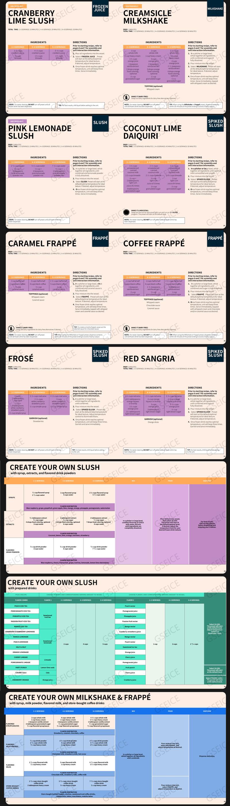 GSEICE 3L Slushy Machine Big Capacity for Easy Slushie Multi-Preset Soft Serve Slushie Machine Automatic Professional Frozen Drink Maker Slushie machine Slush Machine for Sale