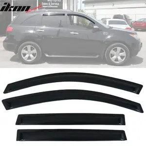 Visor Windows for Acura MDX 2007-2013 Rain Guard Acrylic Slim Style Smoke