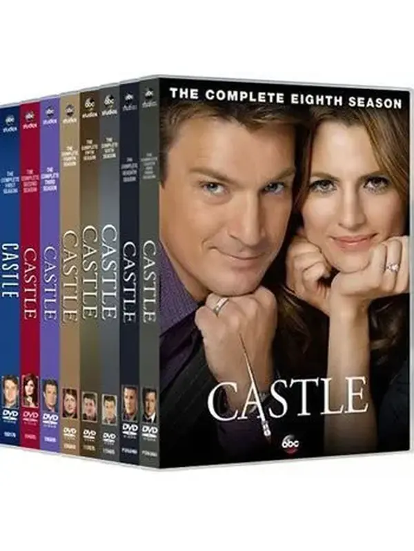 Castle Complete DVD Box Set - Entire Series with Seasons 1-8, Ideal for TV Enthusiasts, Perfect for Continuous Start-to-Finish Viewing