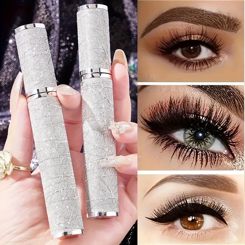 Luxury Black Mascara Enhances Eyelash Length Natural Long Lasting Waterproof Makeup No Clumping Smudge Proof Easy Application Dramatic Volume Cosmetic
