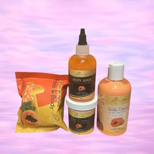 Byenblan papaya Face & Body Cream with Soap  for Soft Radiant Skin - papaya Infused Body Cream for Glowing Look