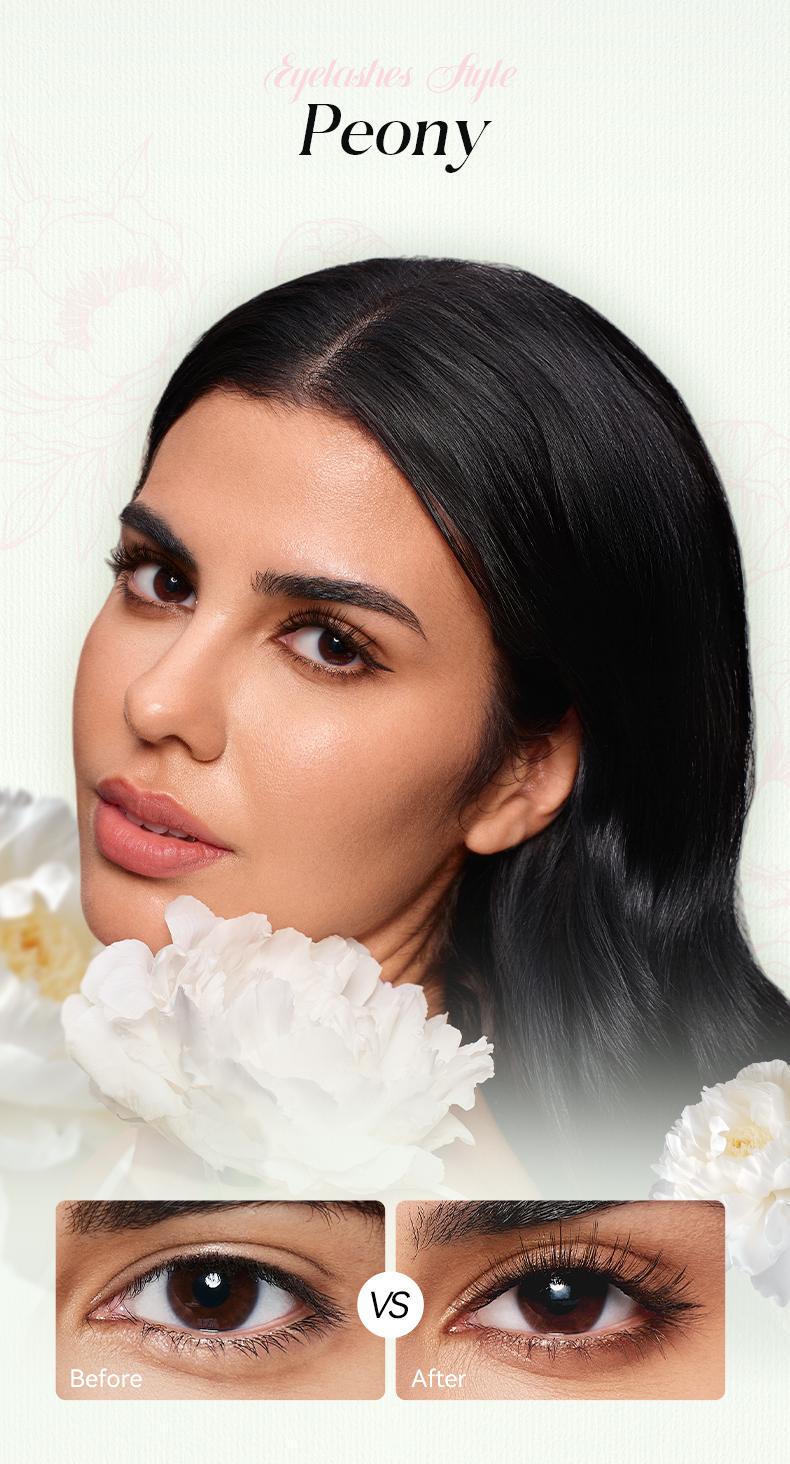 WOSADO Botanic Collection Extended- Band Soft Magnetic Eyelashes All-in-One Box Waterproof Reusable Glue-Free Eyeliner-Free Makeup Cosmetic