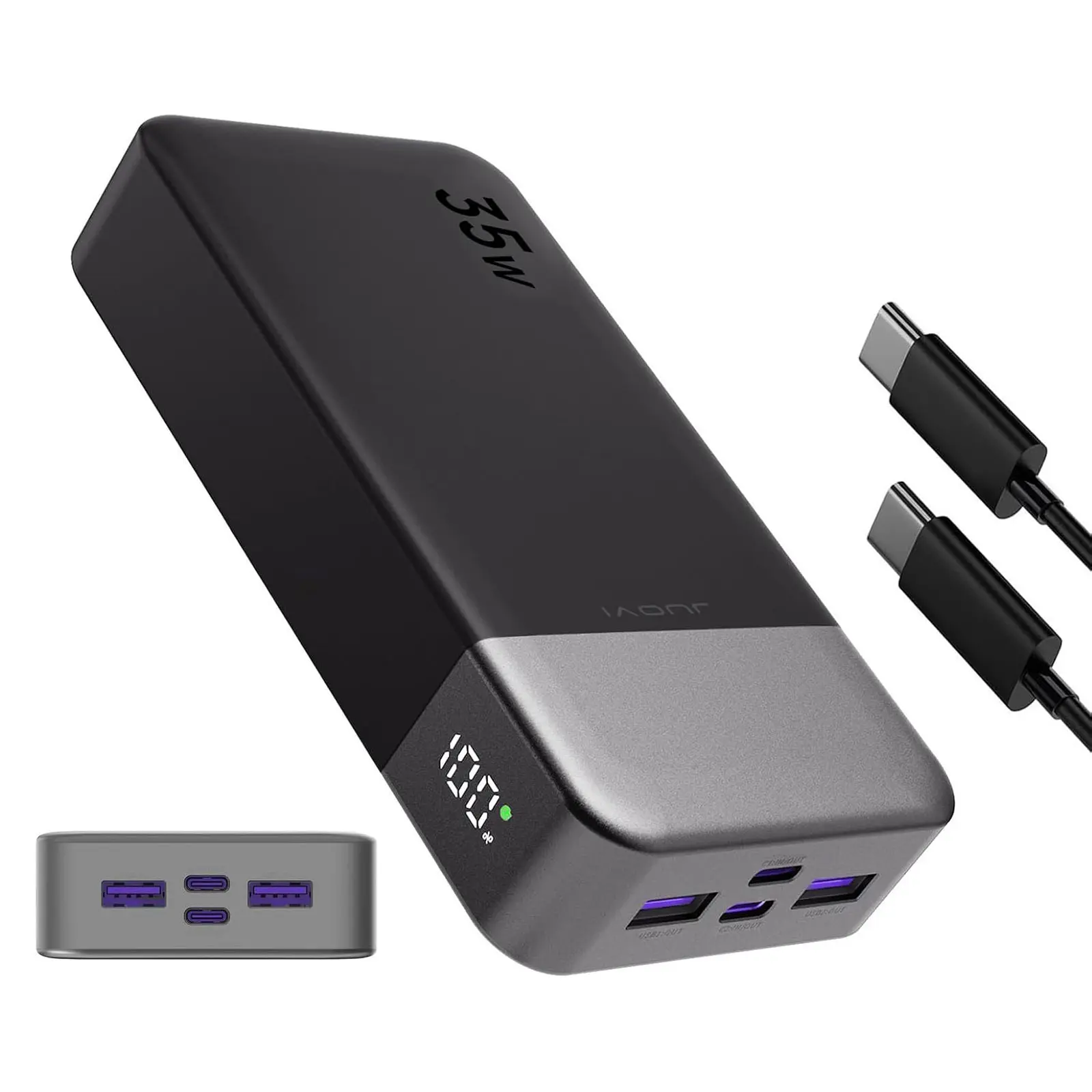 JUOVI 20000mAh Fast Charging Power Bank  35W Super Speed Portable Charger for iPhone & Android,back to school tiktokshopbacktoschool,back to school,back to school haul