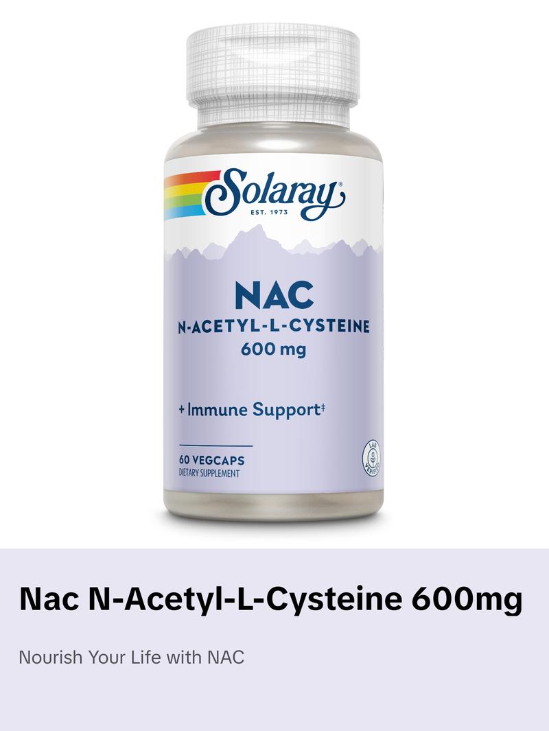NAC N-Acetyl-L-Cysteine Supplement, 600 mg | 60 Count