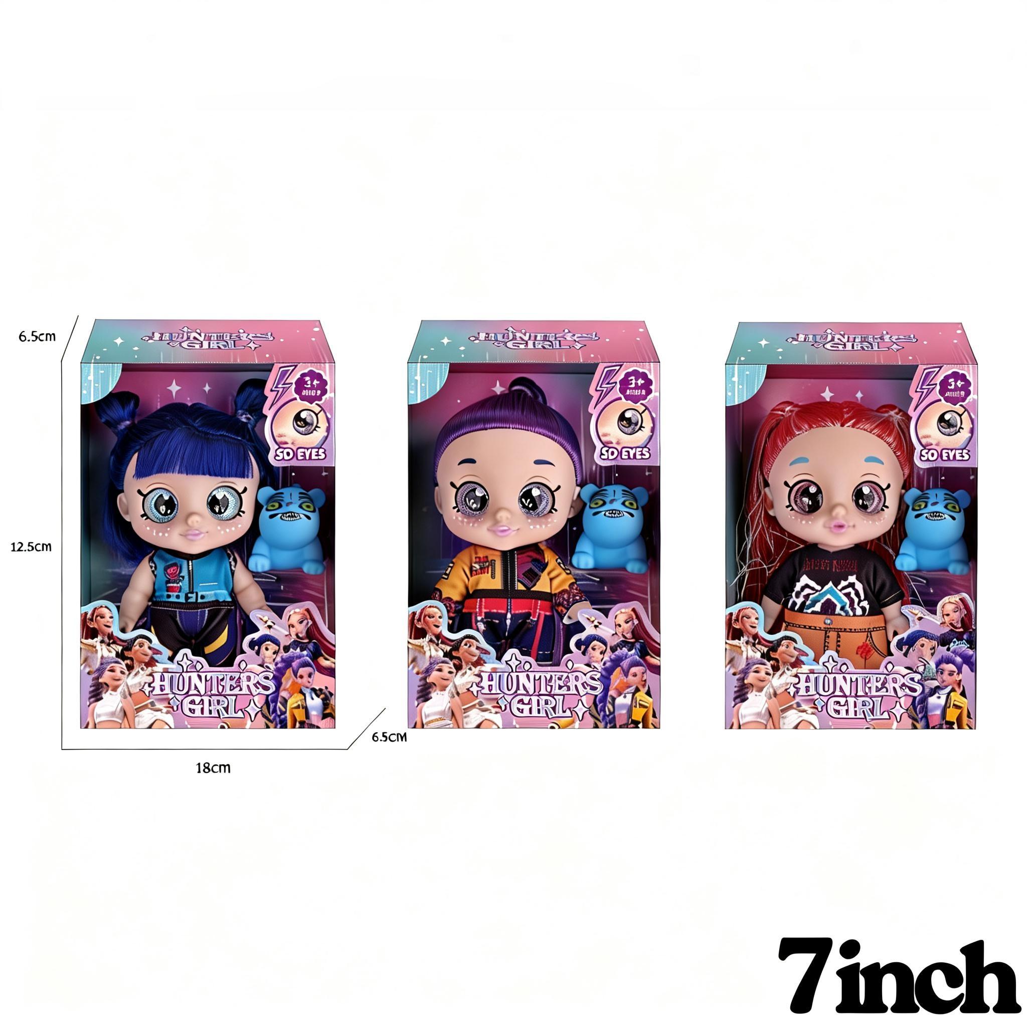 Kpop dolls Rumi Mira Zoey Anime action figure doll 5D Eyes 7 Inch 5 Joints Anime-Inspired Demon Hunters