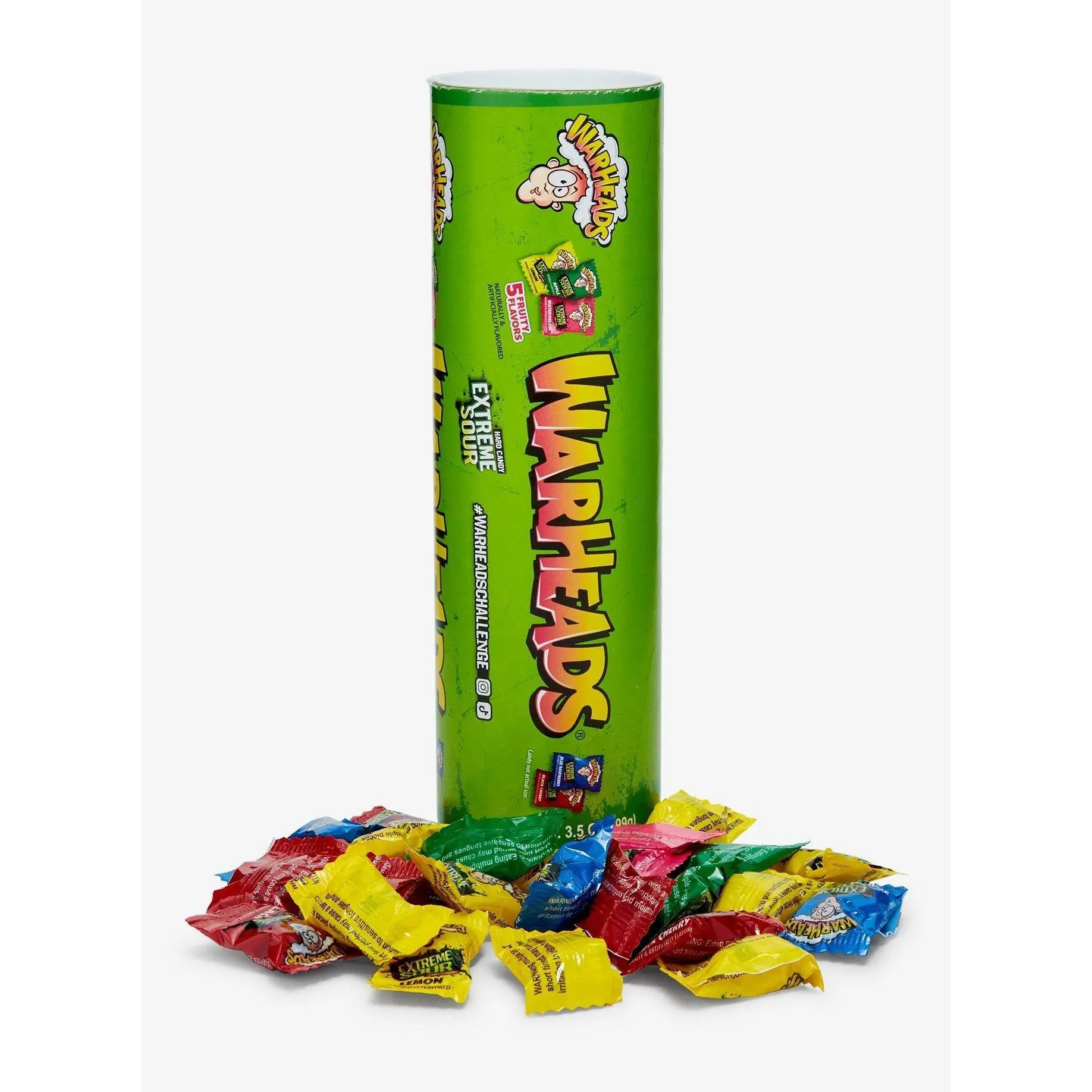 Mega WARHEAD Extreme Sour 9" Candy FIlled Tube Bank 6ct