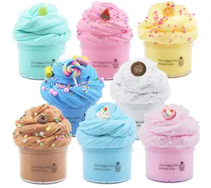 8 Pack Butter Slime Kit for Girls,Party Favors Stretchy and Non-Sticky, Stress Relief Toy for Boys,Soft DIY Slime for Kids