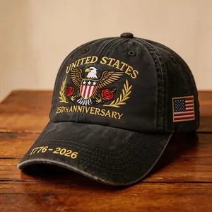 250th Anniversary Tribute Cap Adjustable Marine Corps Hat for Veterans Independence Celebration Gift Lest We Forget Design Memorial Day Gifts For Men Semiquincentennial Commemorative Cap