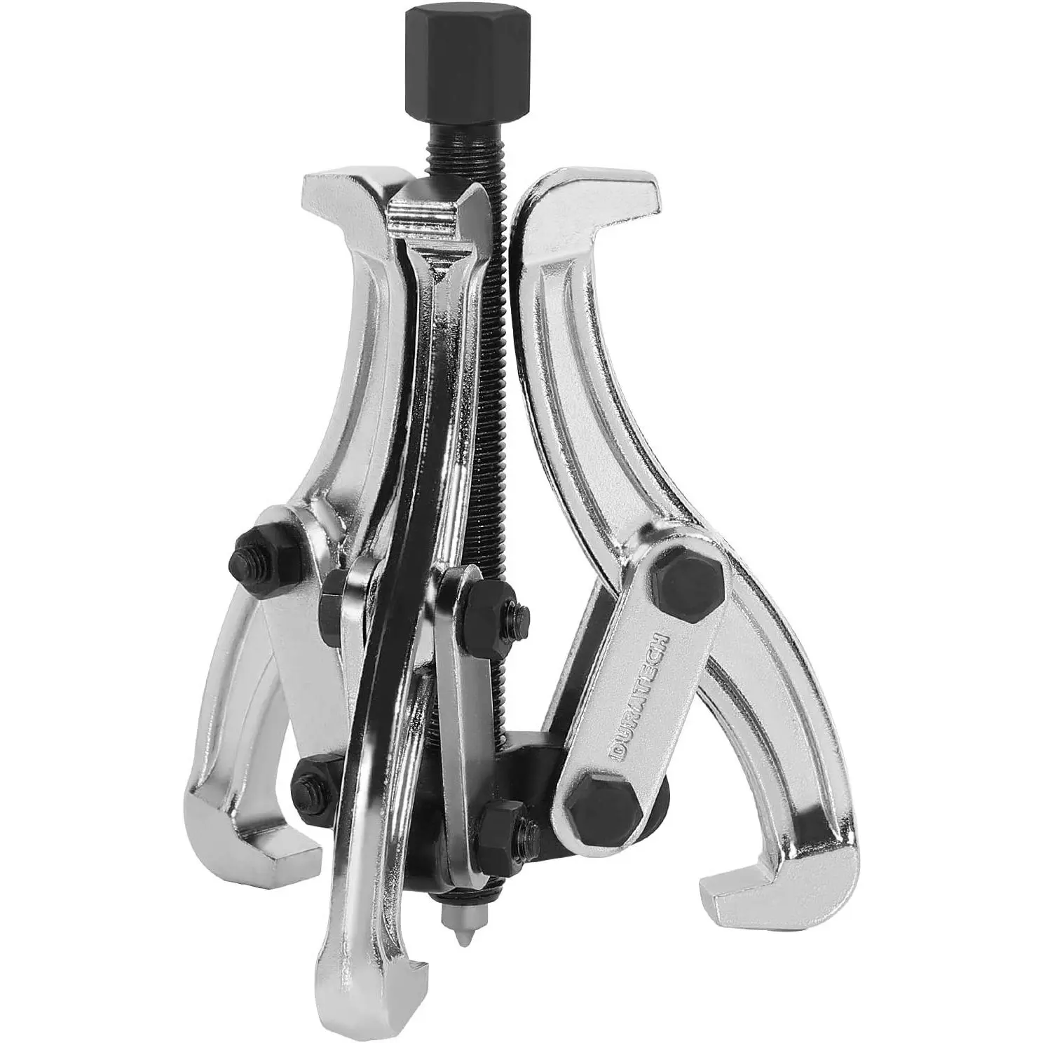 CR-V Steel 4-inch 4-in-3-Jaw Gear Puller, Pre-Assembled Mechanic Equipment for DIY Enthusiasts, 3-Jaw Grip Removal Tool for Auto/Motorcycle Gear Repair, Pulleys Bearings Flywheels