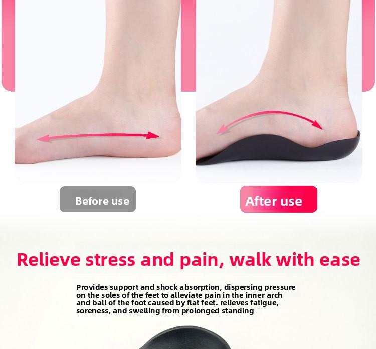 Flat Foot Orthopedic Insoles|   Correct Overpronation/Supination, X/O Leg Deformities & Toe Gait