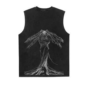 Jujutsu Kaisen Anime Vintage Tank 90s Graphic Sleeveless Tank Tops Men Vest Streetwear Outfits Men Vacation Outfits Sleeveless Shirt