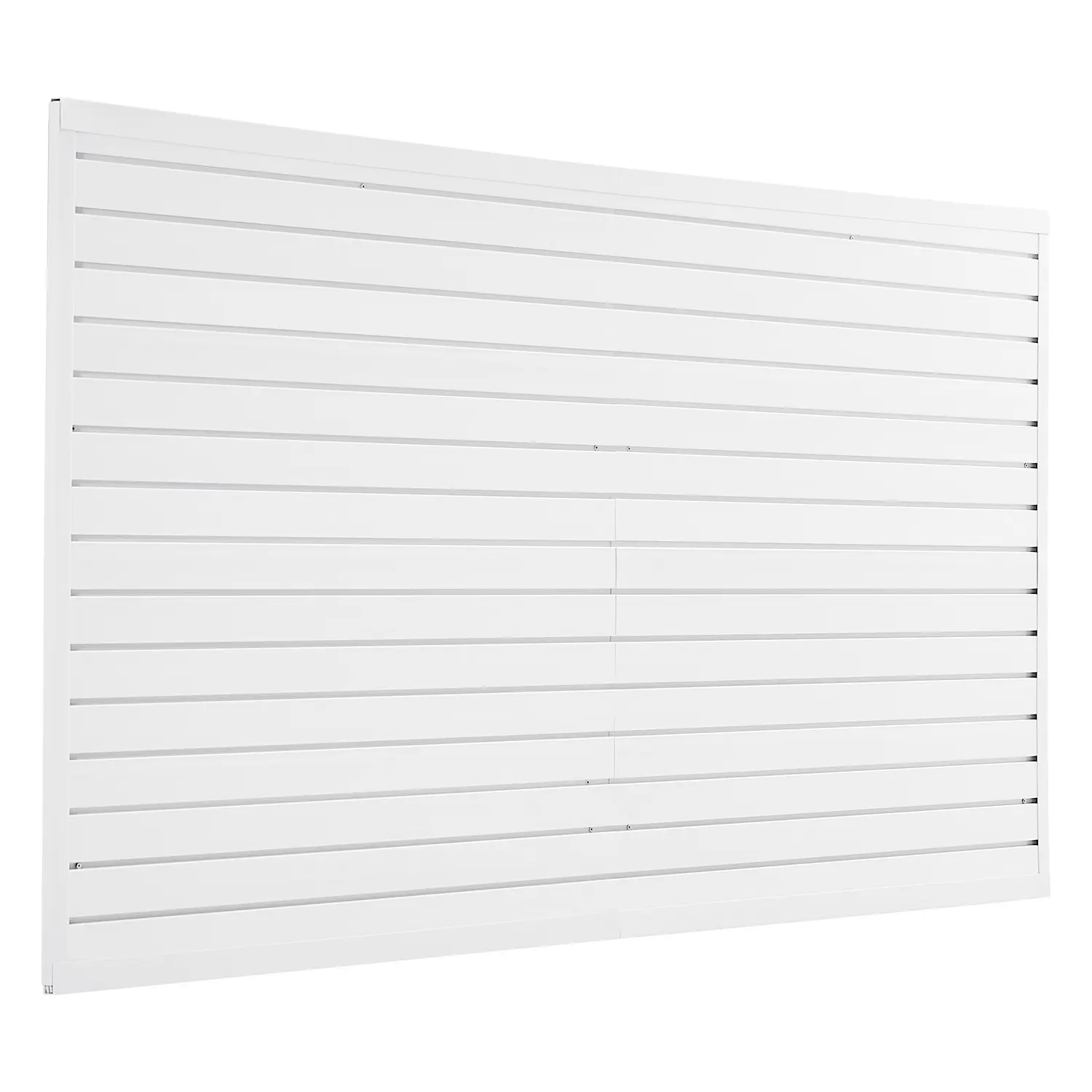VEVOR PVC Slat Wall Paneling, 8x4 ft Modular White Slatwall with Coupling Structure, Fireproof Outdoor Safe Easy-Install Adjustable Garage Organization Solution, DIY-Cut Storage Compatibility, Slat Wall Installation Ready for Commercial Spaces, Workshop