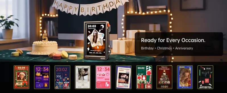 Divoom Times Frame WiFi Smart Digital Photo Frame - 10.1in Transparent Desk Display, 32GB/64GB Storage, RGB LED Lights, Picture/Video Sharing, Work Tools, Unique Room Decor, Halloween/Christmas Decor Gifts for Adults techvibes Divoom Times Frame WiFi Smart Digital Photo Frame - 10.1in Transparent Desk Display, 32GB/64GB Storage, RGB LED Lights, Picture/Video Sharing, Work Tools, Unique Room Decor, Halloween/Christmas Decor Gifts for Adults techvibes