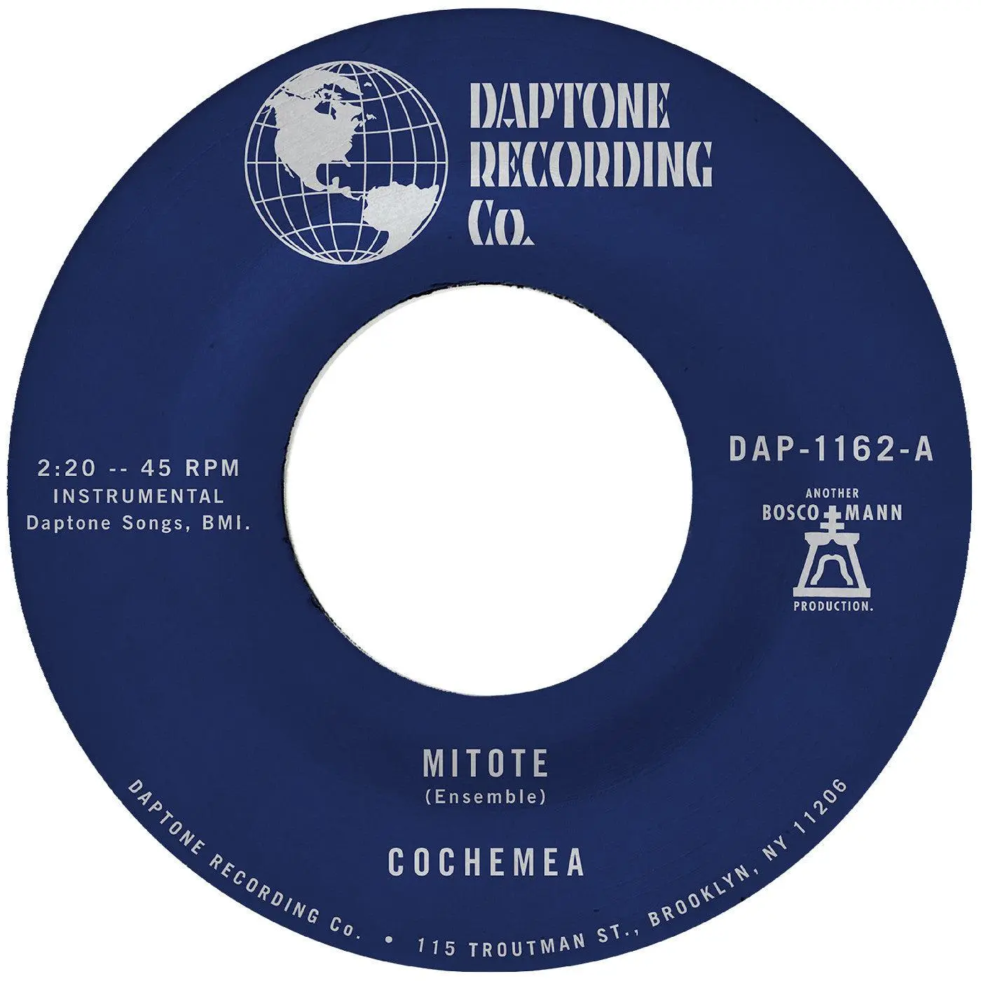 Cochemea - Mitote b/w Dilo [7"] NEW Vinyl Record 823134116214