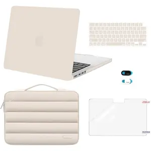 MOSISO Compatible with MacBook Pro 14 inch Case 2026-2021 M5 M4 M3 M2 M1 A3434 A3112 A3185 A3401 A2918 A2992 A2779 A2442, Hard Case&Puffy Sleeve Bag&Keyboard Skin&Webcam Cover&ScreenFilm