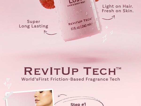 Bellavita Luxury Litchi Lust Hair & Body Mist for Women Sweet Fruity Body Spray Refreshing Hair and Body Mist Lightweight Alcohol-Free Perfume for Women 240 ML 8.12 fl oz