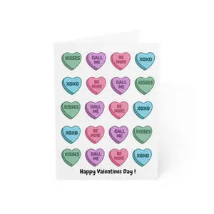 Conversation Hearts Valentine Card